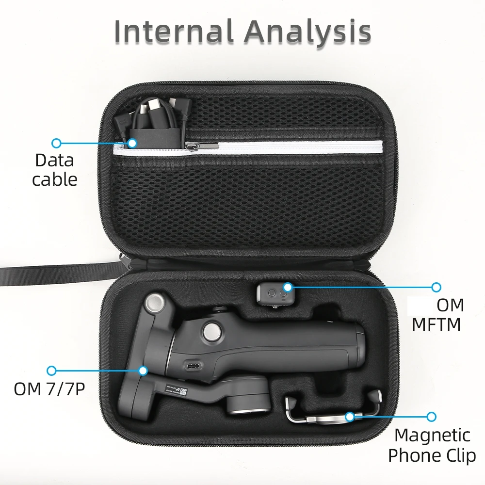 Carrying Case For DJI Osmo Mobile 7P Storage Bag Anti-Pressure Anti-Shock Storage Bag Travel Portable Protective Accessories