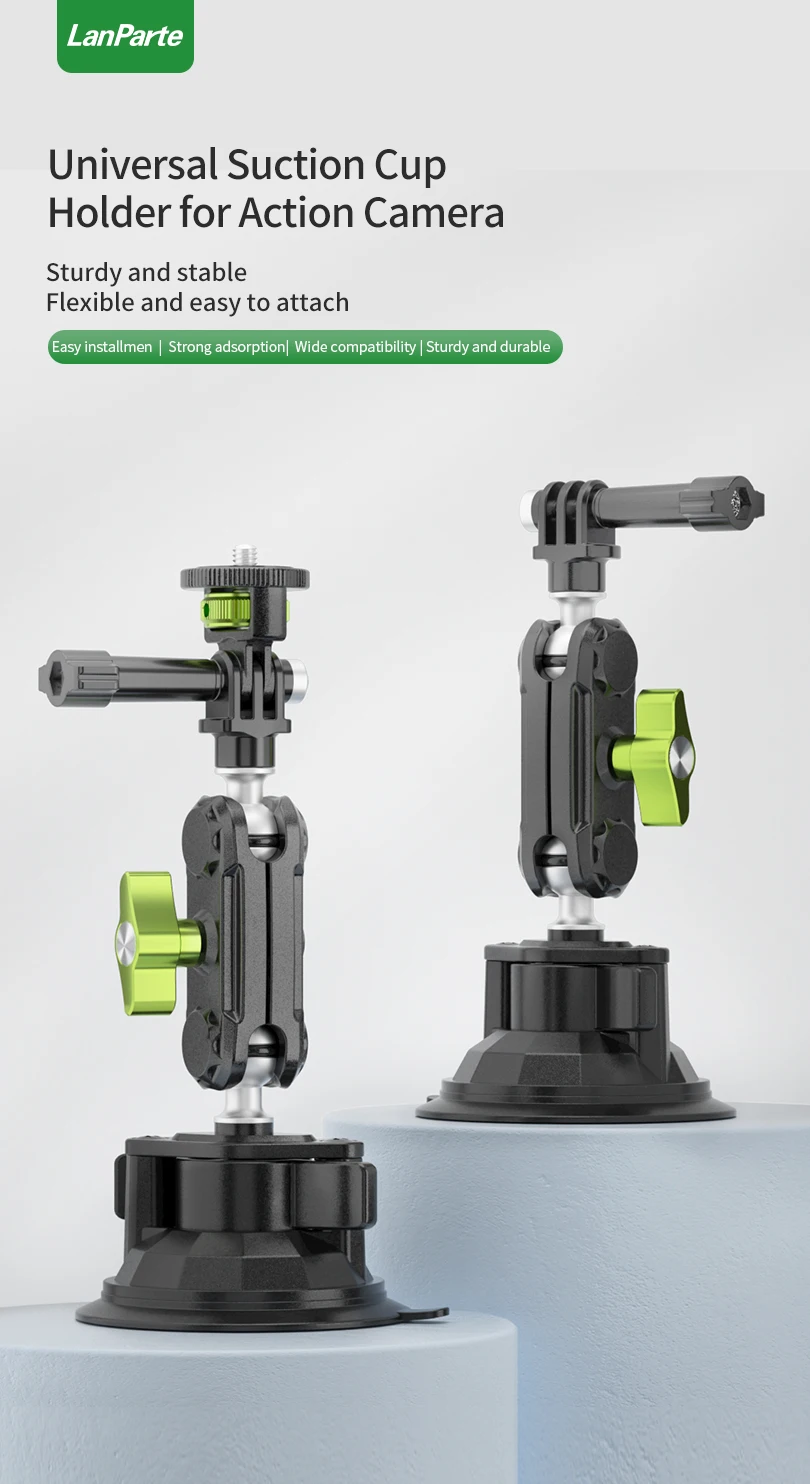 Lanparte UBA-G1 Action Camera Universal Suction Cup Holder description image