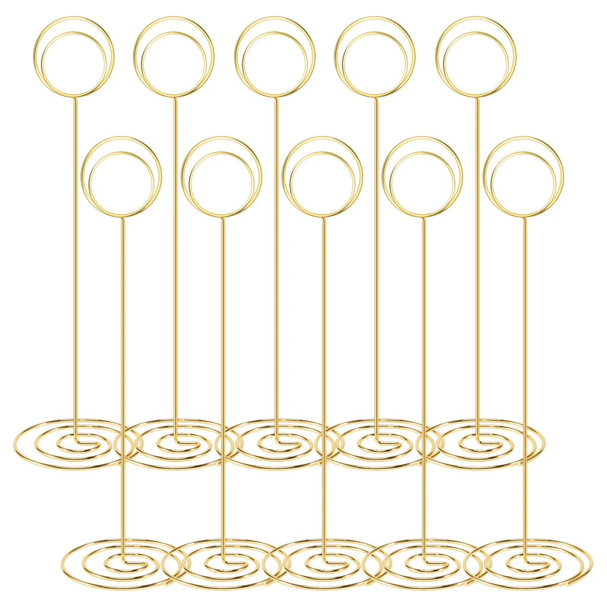 10Pcs Table Number Holders 8.75 Inch Place Card Holder Tall Table Number Stands for Wedding Party Graduation Reception place card holders