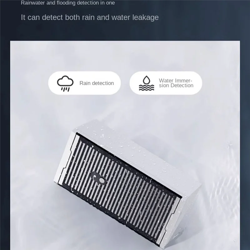 A98Z Water Leak Sensor Flood And Rain Detector IPX7 Waterproof 3 Sensitivity Settings For Home Security Works