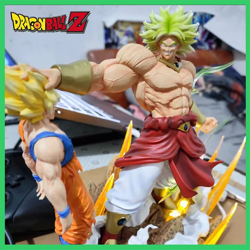 Figurine Dragon Ball Z - Broly Vs Goku - 17 Cm PVC - Collection 2024