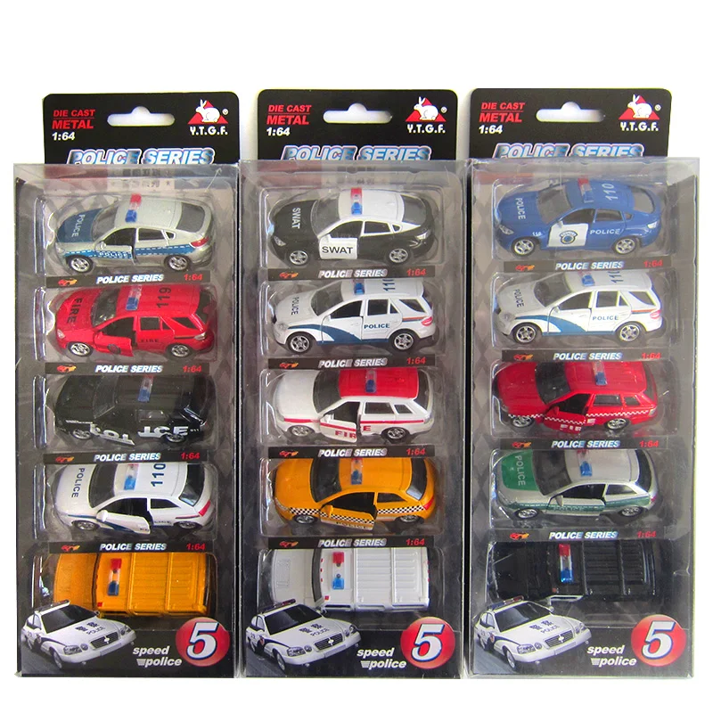 

Модель автомобиля «патруль» из сплава под давлением, 5 шт./кор. 1:64