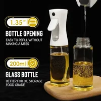 Spray d'huile pour la cuisson, bouteille distributrice d'huile d'olive, pulvérisateur, brume, vinaigre d'huile de qualité alimentaire réutilisable, bouteille de pulvérisation, accessoires de cuisine 4