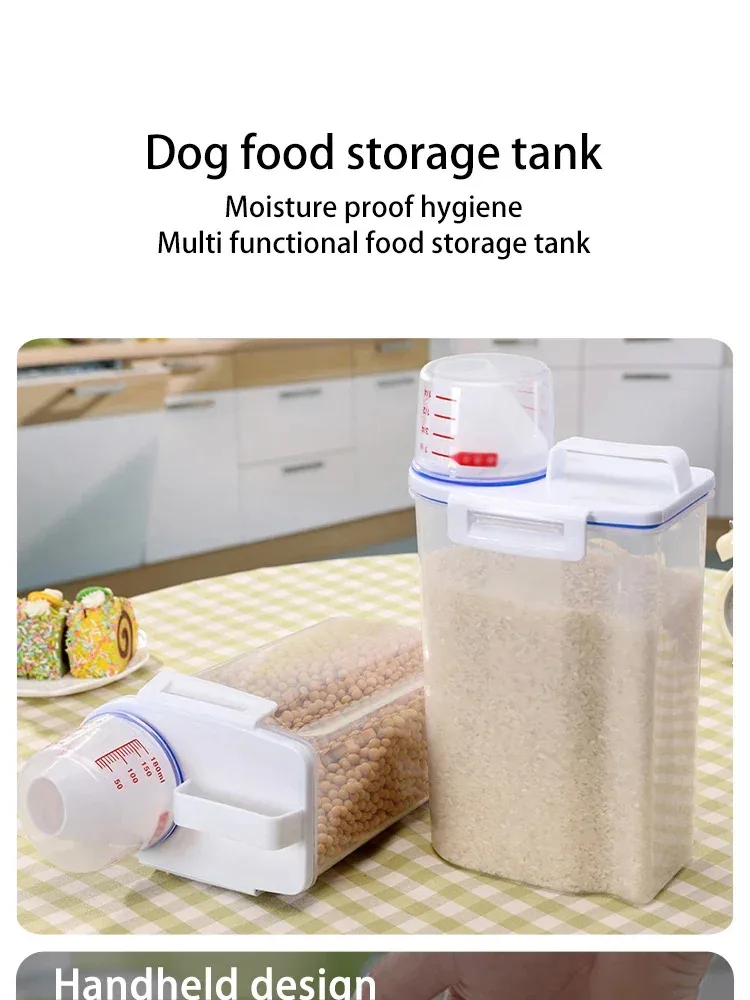 Description Picture 2 of itemMulti-Functional Airtight Container - Bathroom Soap/Laundry Dispenser & Pet Food Storage, Large & Easy-Clean