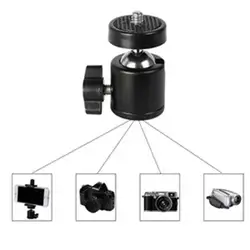 Mini Swivel Ball Head Mount For DSLR Cameras Various Devices 360 Degree Swivel Tripod Mount Bracket Adapter