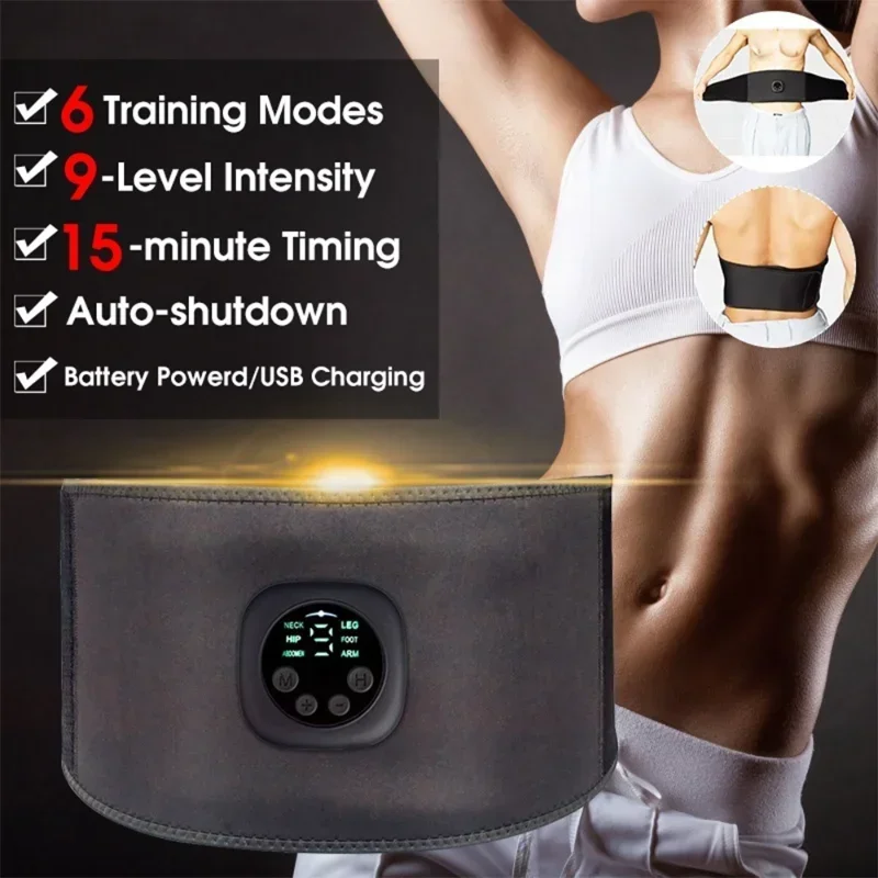 

EMS Electronic Slimming Belt Waist Massage Fitness Muscle Stimulator Weight Loss Fitness Vibrating Massager Fat Burning Trainer