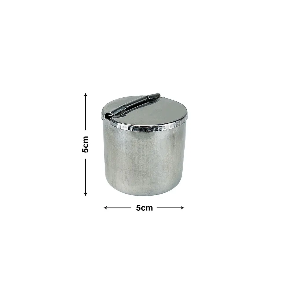 Dental Stainless Steel Cotton Canister Medical Cotton Ball Tank Alcohol Disinfection Jar Oral Ointment Cylinder Dentist Material