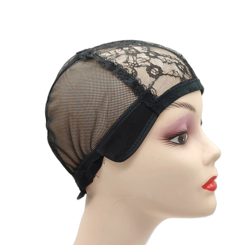 Wig Caps 4 Size With Adjustable Strap on the Back Weaving Cap Glueless Black S/M/L