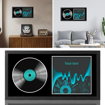 Cornice Espositiva per CD, Decorazione per la Casa, Regalo di Compleanno per Amanti della Musica, Scatola Protettiva per CD, Esclusi CD o Foto, Ornamento da Parete o Scrivania