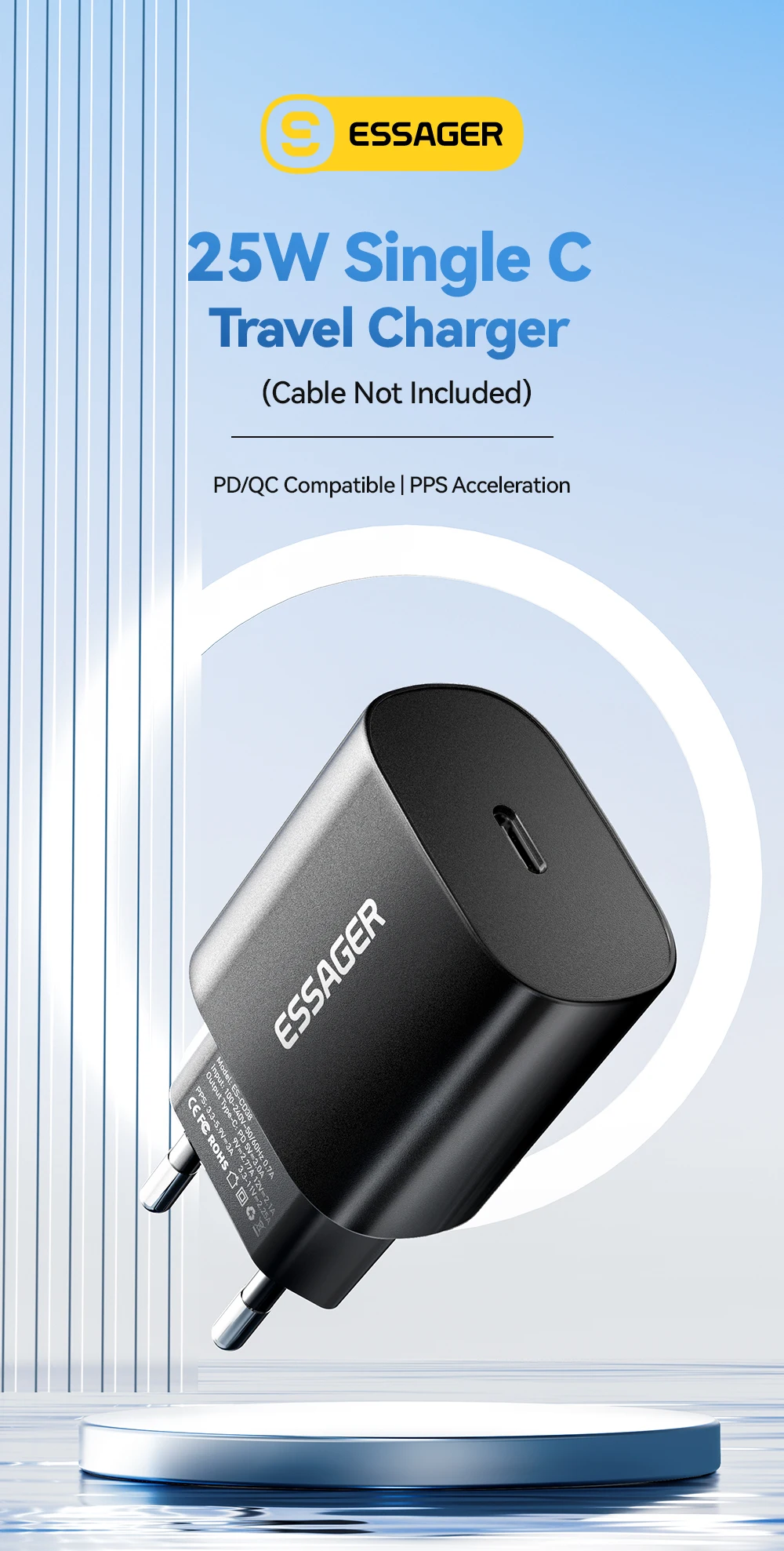 25W USB C Charger Set PD Fast Charge Charger Quick Phone Charger for iPhone 16 1