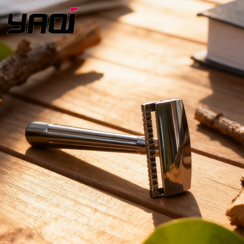 YAQI SE Katana Globe Trotter Single Edge Safety Razor Herren-Pflegegerät für glatte Rasur