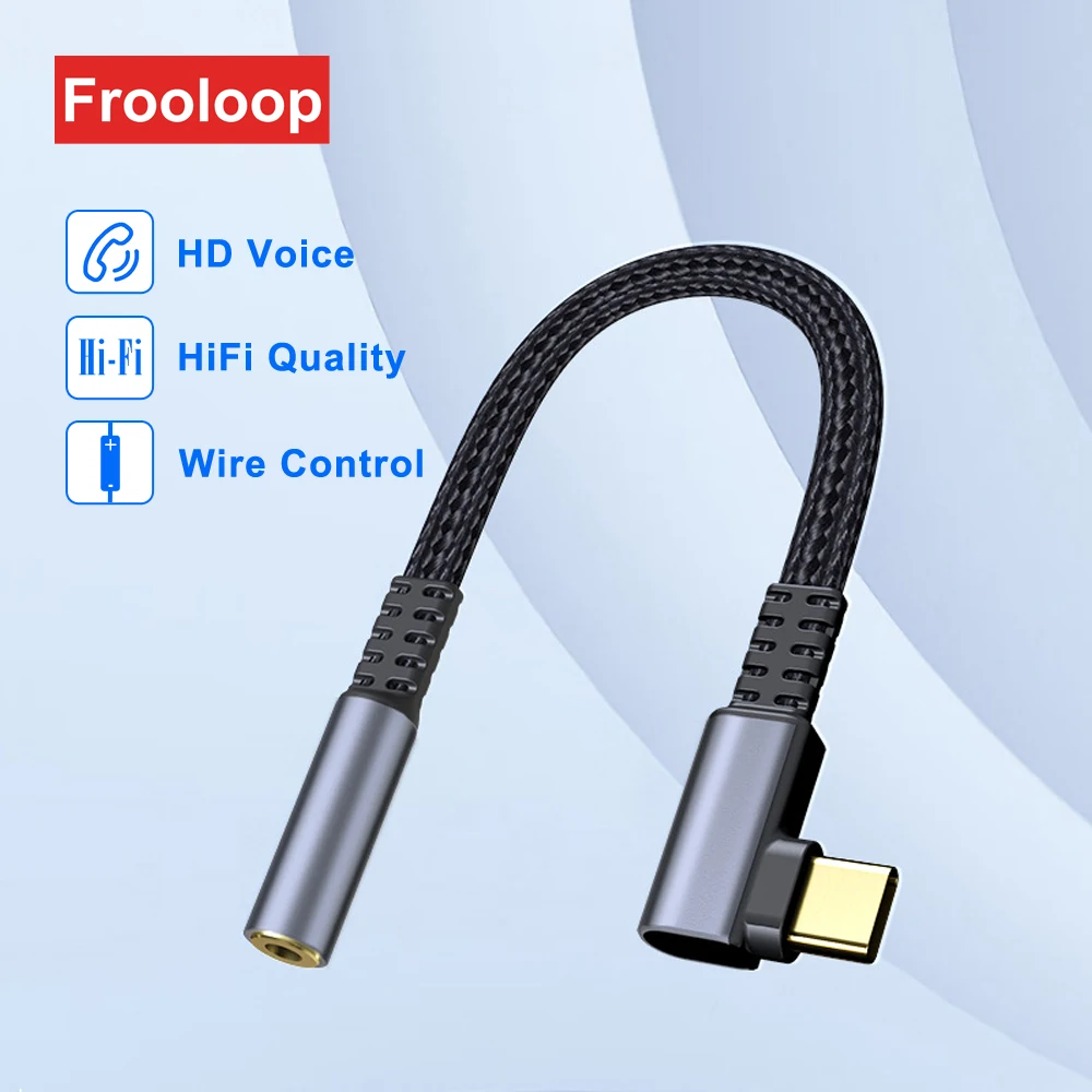 USB-C to 3.5mm Audio Adapter for Earphones and Headphones
