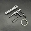 1:4 Alloy Desert Eagle Pistol Keychain Ring Fake Gun Detachable Assemble Toy Gun Shoulder Bag Accessories Christmas Gift 5