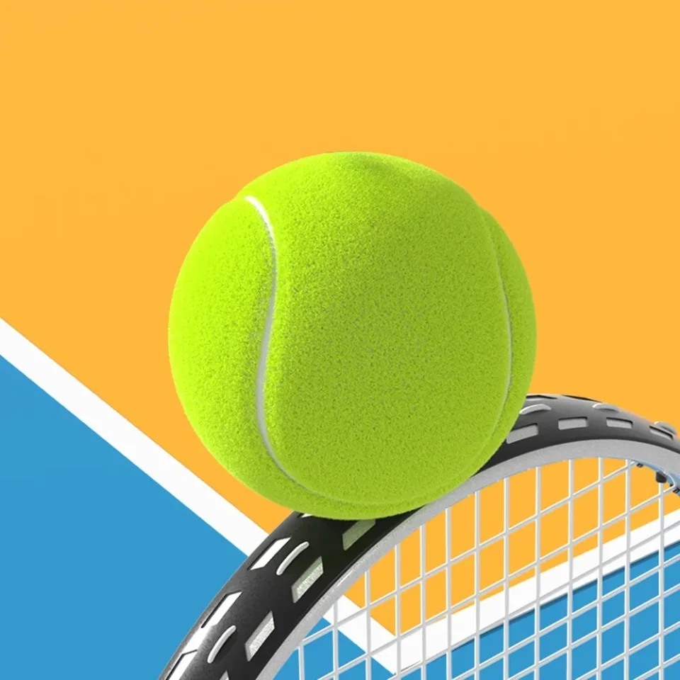Tennis Balls 6/12pcs with Mesh Carry Bag Practice High Elasticity Pet Dog Playing Outdoor Training