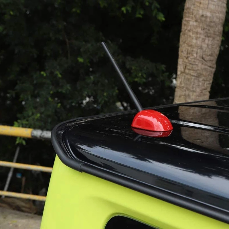 자동차 키 케이스 쉘 장식 보호대, 자동차 안테나 베이스 장식 커버 트림 1 개, 자동차 액세서리 2 개