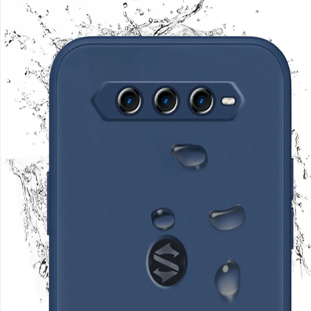 Straight Edge Liquid Silicone Shockproof Phone Case - Soft TPU Protective Back Cover