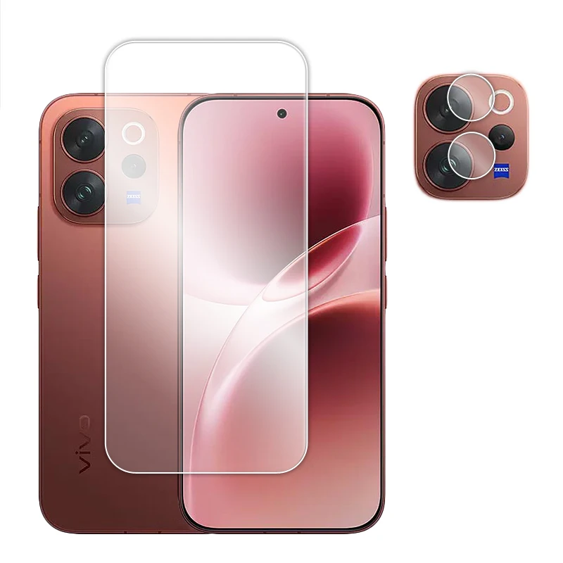 Enhanced Glass Screen Protector & Lens Film - 6.59 inch Full Glue Clear Tempered Glass
