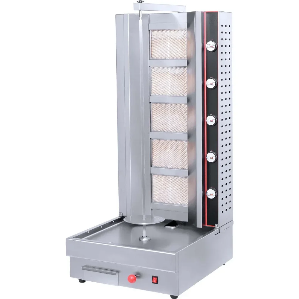 Gas Shawarma Machine Equipment Turkish Kebab Gas Shawarma Customize CE Stainless Steel Chicken Grill Machine for Restaurant 6
