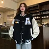Baseball Jacket Women's Casual Versatile High School College American BF Style Spring Autumn New Arrival Outerwear Coat