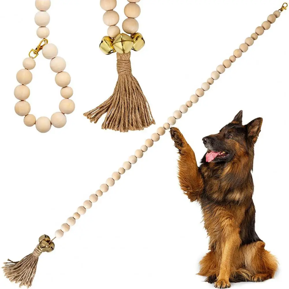 

Игрушка для домашних питомцев, регулируемый подвесной дверной звонок, хлопковая веревка, Плетеный прибор для обучения щенкам и собакам в горшке