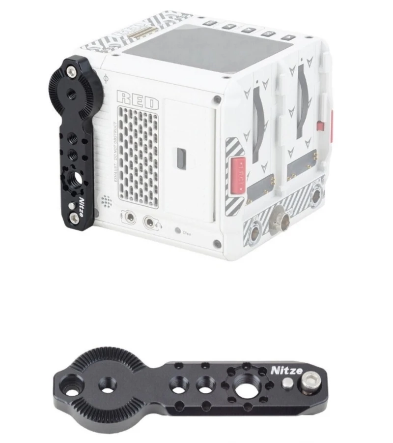 

Nitze Side Extension Plate w NATO Rail n ARRI Rosette Mount for RED KOMODO 6K