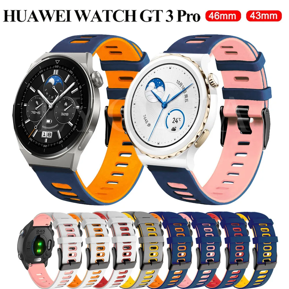 20 22Mm Cinturino Intelligente Per Huawei Watch 3 Pro Cinturino In Silicone Per Huawei Watch Gt Gt2 Gt3 42 46Mm/Gt2 Pro/Gt Runner 46