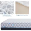 Twin size,Charcoal Gel Cooling Memory Foam Mattress in a Box,Medium Fiberglass Free Mattress Made in USA,CertiPUR-US Certified 4