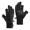 Hiking Gloves Waterproof Non-slip Gloves With 2 Fingerless Design Fleece-Lined Winter Gloves Warm Running Gear For Women Men 1