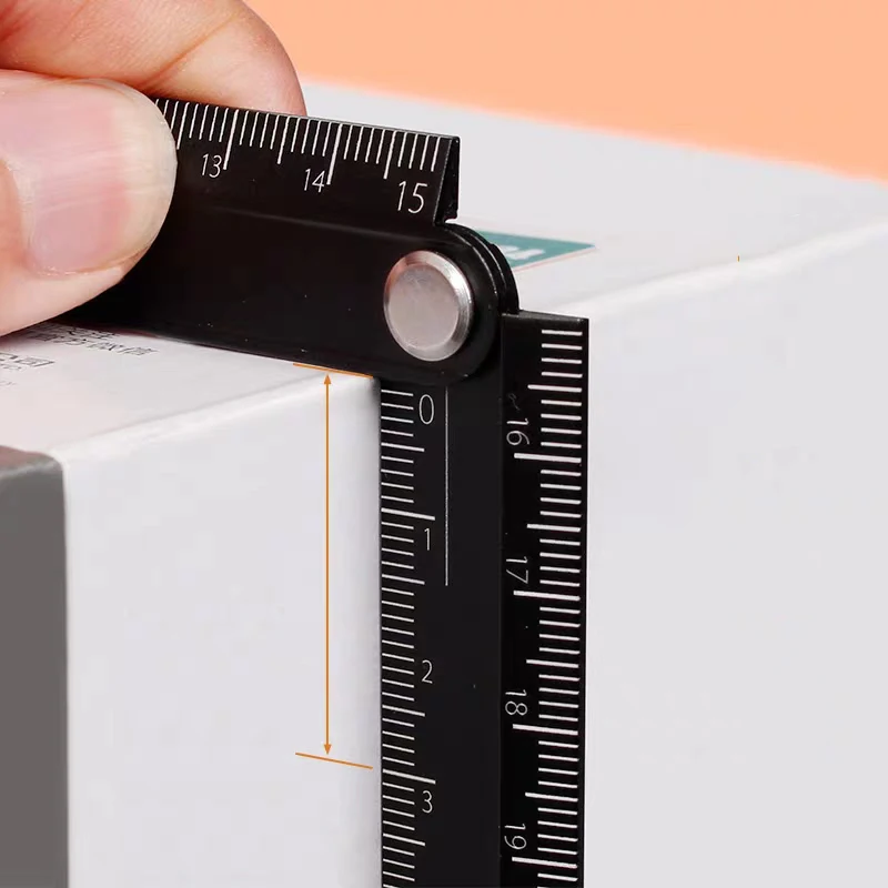 stainless steel ruler ruler set drawing ruler straight ruler folding ruler metal ruler rotatable ruler 1pc Kokuyo Alumite Ruler Foldable 15cm 30cm Urban Monochrome Measuring Ruler Japanese Stationery Office School Supplies