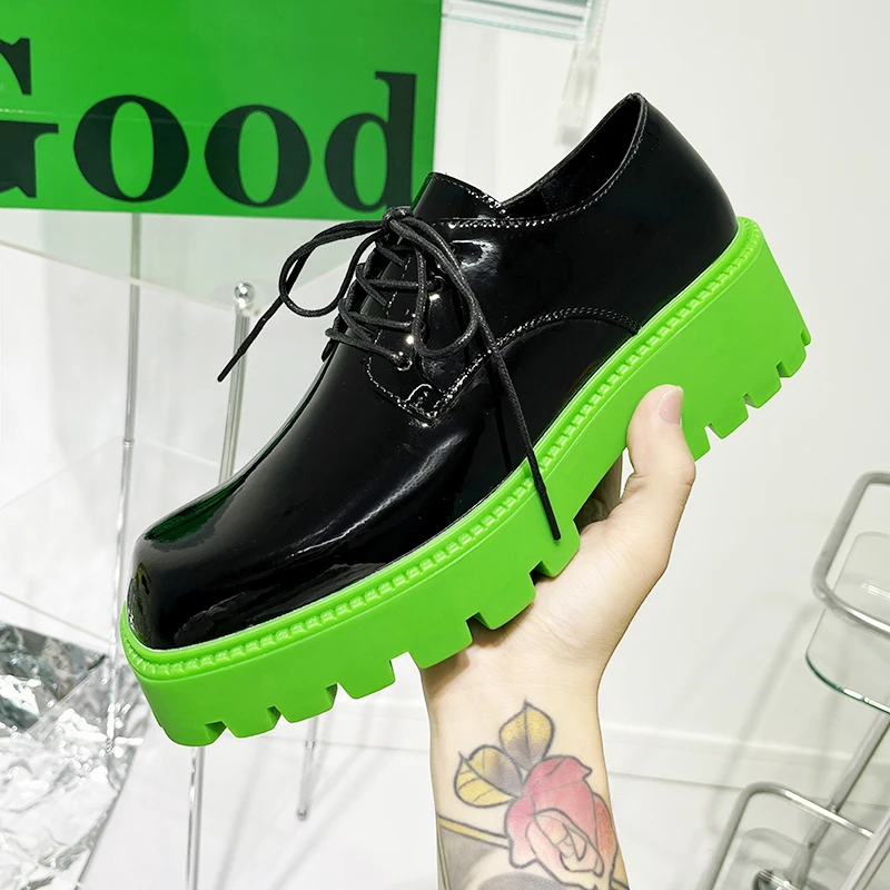 

Мужские кожаные ботинки Martens, черные ботинки из натуральной кожи, на толстой платформе, со шнуровкой, весна 2023