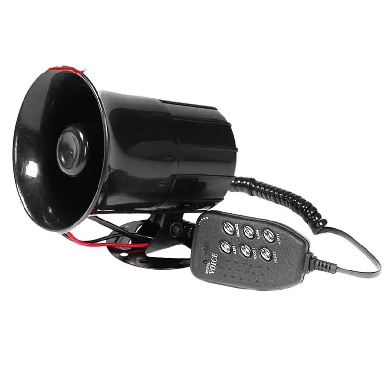 

Motorcycle Siren 6 Tone Sound Siren Horn Speaker System 12V Siren Air Horn Speaker For Car Auto Van Truck Loud Electric Alarm