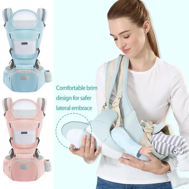 Newborn Baby Carrier Kangaroo Shoulder Swaddle Sling 360 Ventilation Baby Sling Infant Kid Wrap Ergonomic Backpack Hipseat breathable baby ring beach water sling summer wrap quick dry pool shower backpack baby gear pool wrap swing baby sling carrier