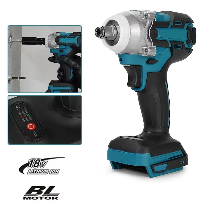 Electric Multi Tool Multifunction Cordless Impact Wrench European Standard Brushless Electric Wrench Hand Drill with Battery