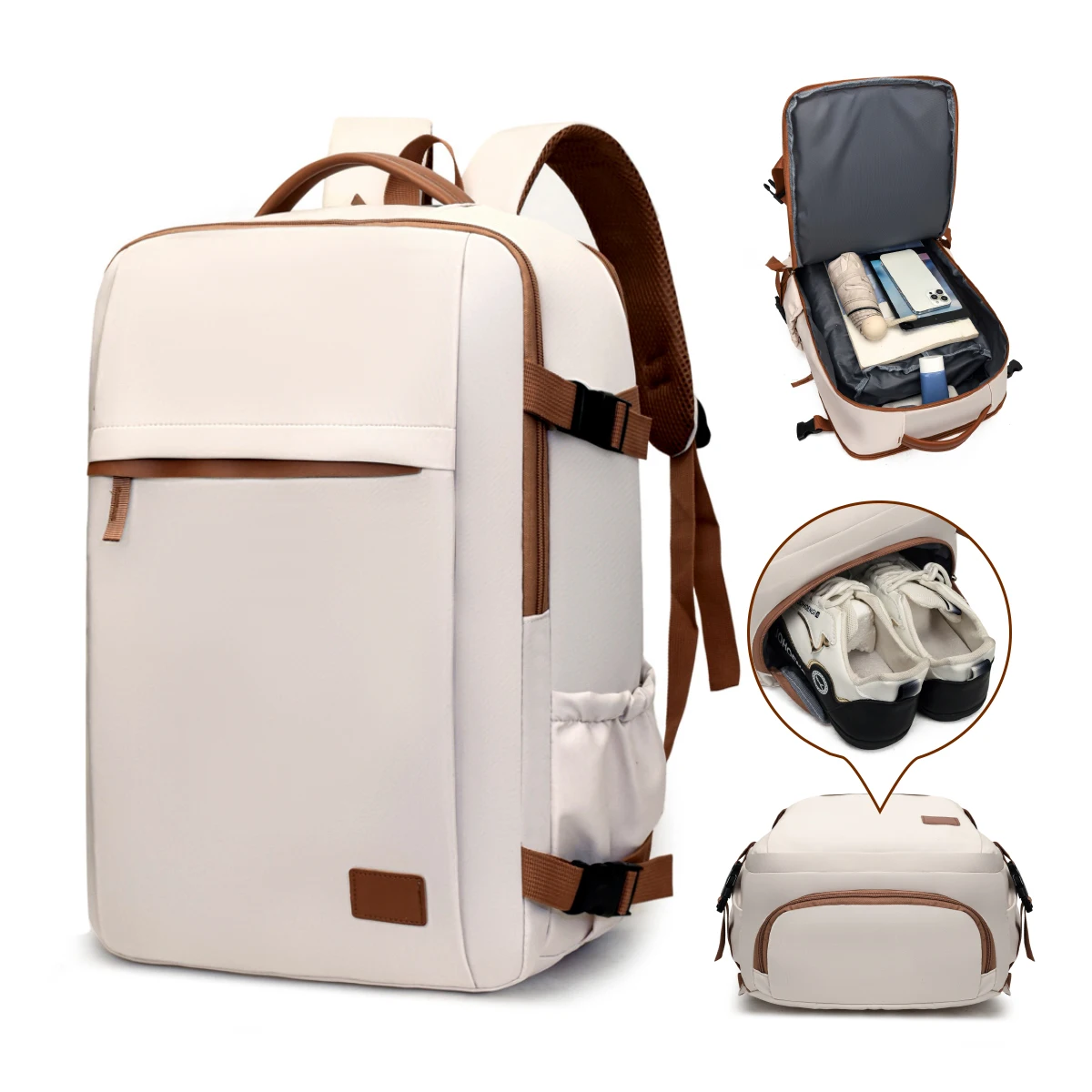 Women's Backpack, Business Trip Backpack, Travel Large-Capacity Multi-Functional Expandable Computer Bag, School Bag, College Student, High School Student