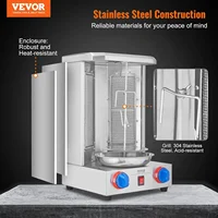 Grill Machine, 13 lbs Capacity, Chicken Cooker Machine with 2 Burners, Gas Vertical Broiler Gyro Rotisse 2