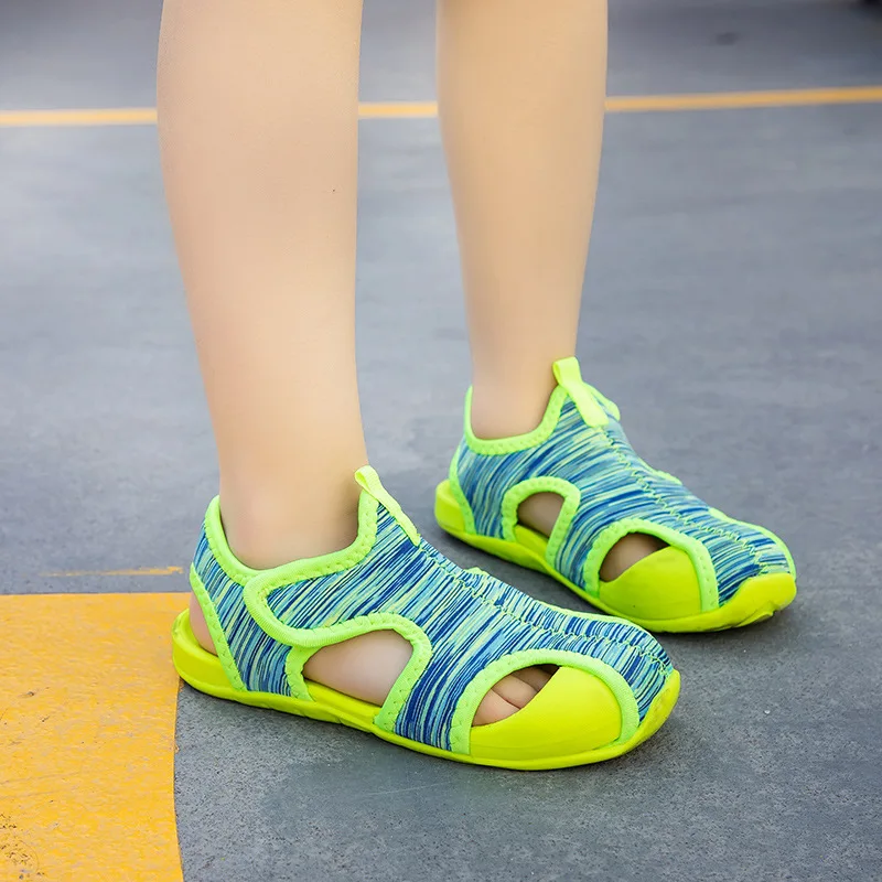 

Summer Children Sandals Camouflage Soft Bottom Beach Shoes For Boys And Girls