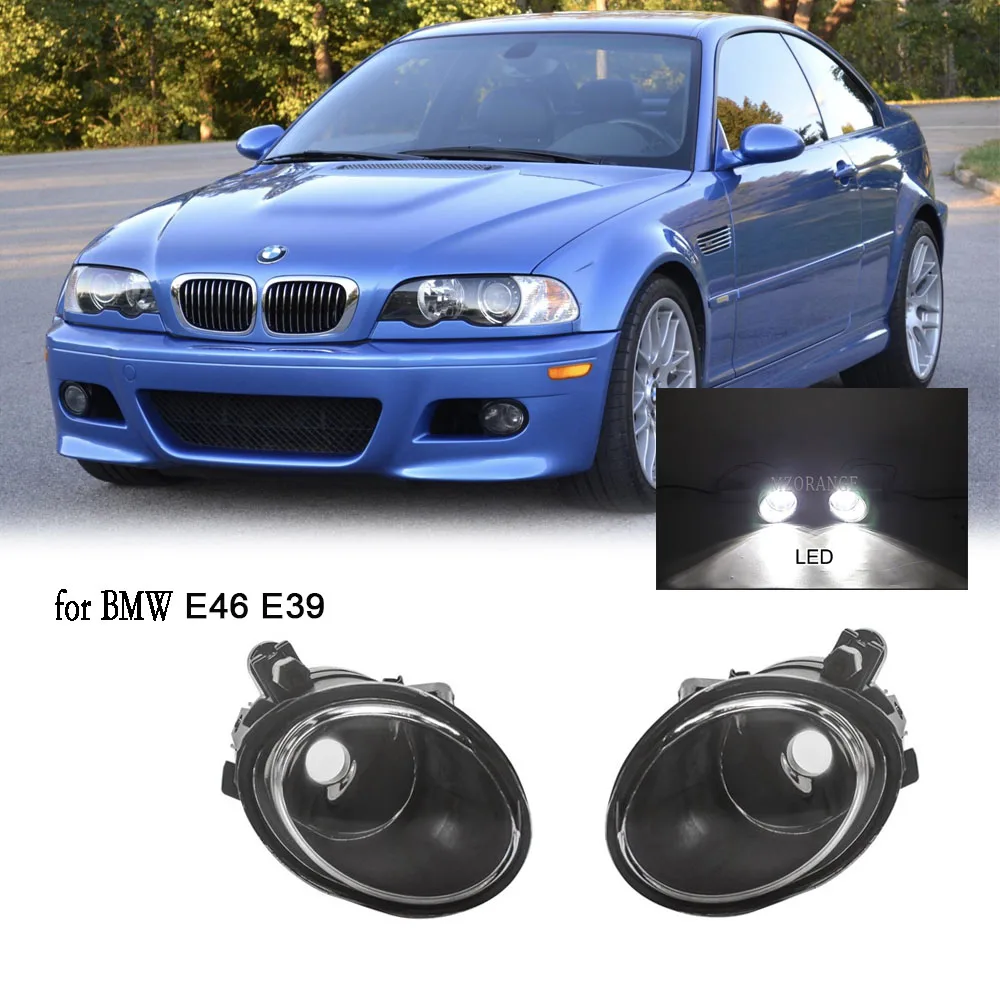 LED światła przeciwmgielne dla BMW E46 M3 2002 2003 2004 2005 2006 reflektory światła przeciwmgielne dla BMW E39 M5 2001 2002 2003 części samochodowe światła przeciwmgielne