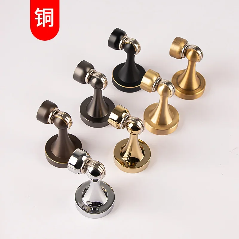 

Factory wholesale all-copper top punch suction touch bedroom wooden collision home door door block suction.