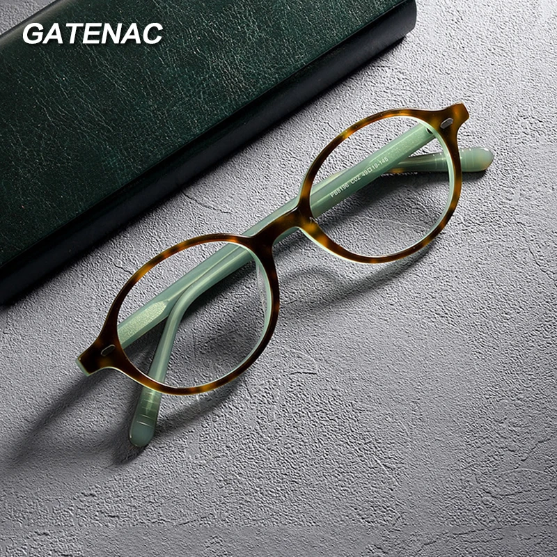 

Vintage Acetate Small Glasses Frame Women Retro Prescription Myopia Eyeglasses Female Handmade Luxury Brand Designer Eyewear