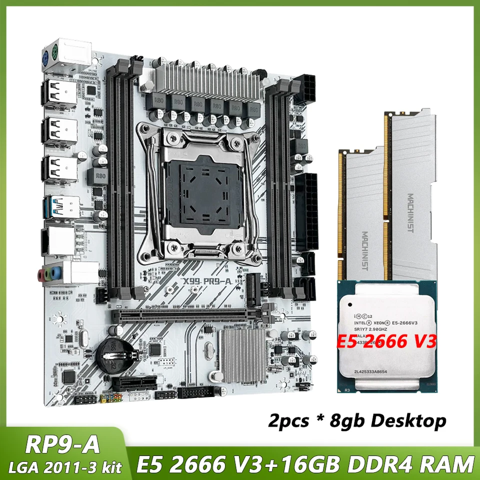 マザーボードコンボ,lga MACHINIST-X99-3キット,xeon e5 2011 v3 cpu