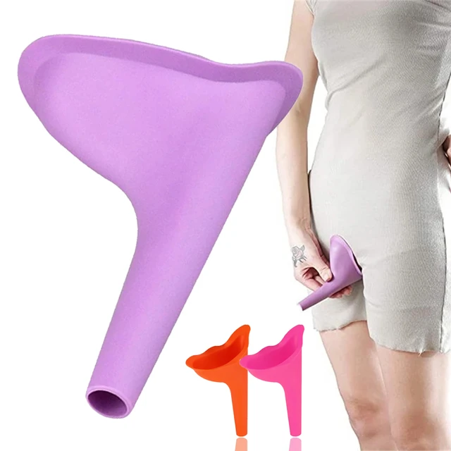 Orinatoio femminile Silicone Funnel Urine Cups Orinatoio portatile per donne  in piedi per pipì Imbuto donna riutilizzabile Imbuto pipì, all'aperto,  Attività, Campeggio (