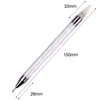 2 Pcs Nail Art Dotting Pen Double End Painting DIY Brush Rhinestone Handle Diamond Picker Manicure Dotting Tool Nail Accessories 2