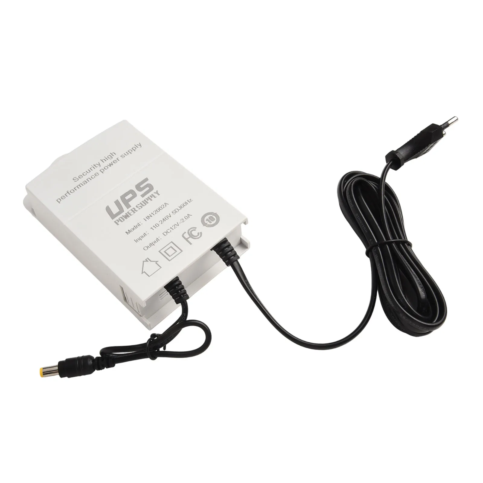 DC12V-2A Monitor UPS Uninterruptible Power-Supply Mini UPS Battery Backup AC110-240V 50/60HZ EU Type 1800mah