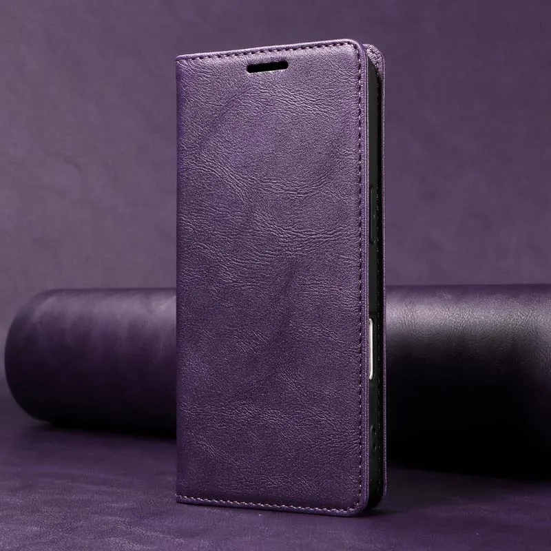 Premium Magnetic Flip Leather Wallet Case - Durable and Stylish Protection