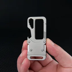 EDC Outdoor Multifunctional Tool Keyring Quick Release Belt Waist Hanging CAR Key Chain Carabiner Clip Camping Survival Gadget