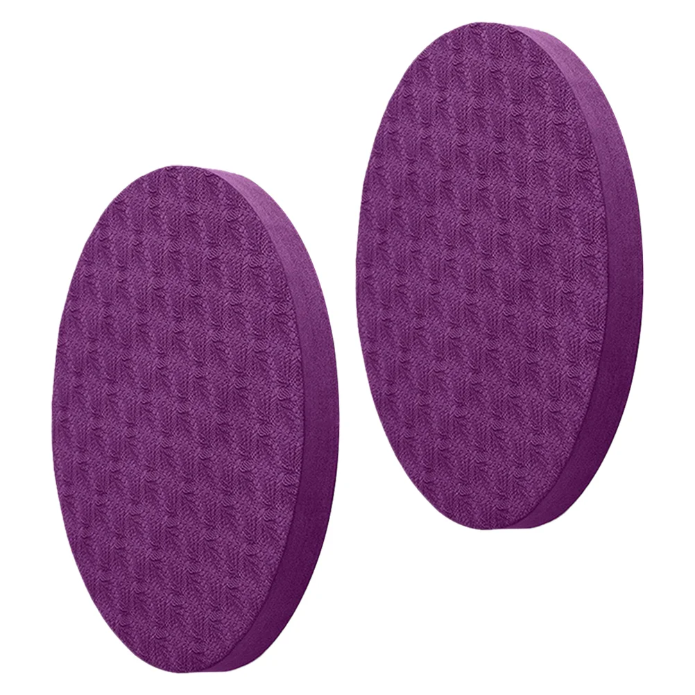 

2 Pcs Yoga Balance Mat Thick Knee Pads Cushion Rubber Multi-function Accessories for Women Anti-skid Miss Food