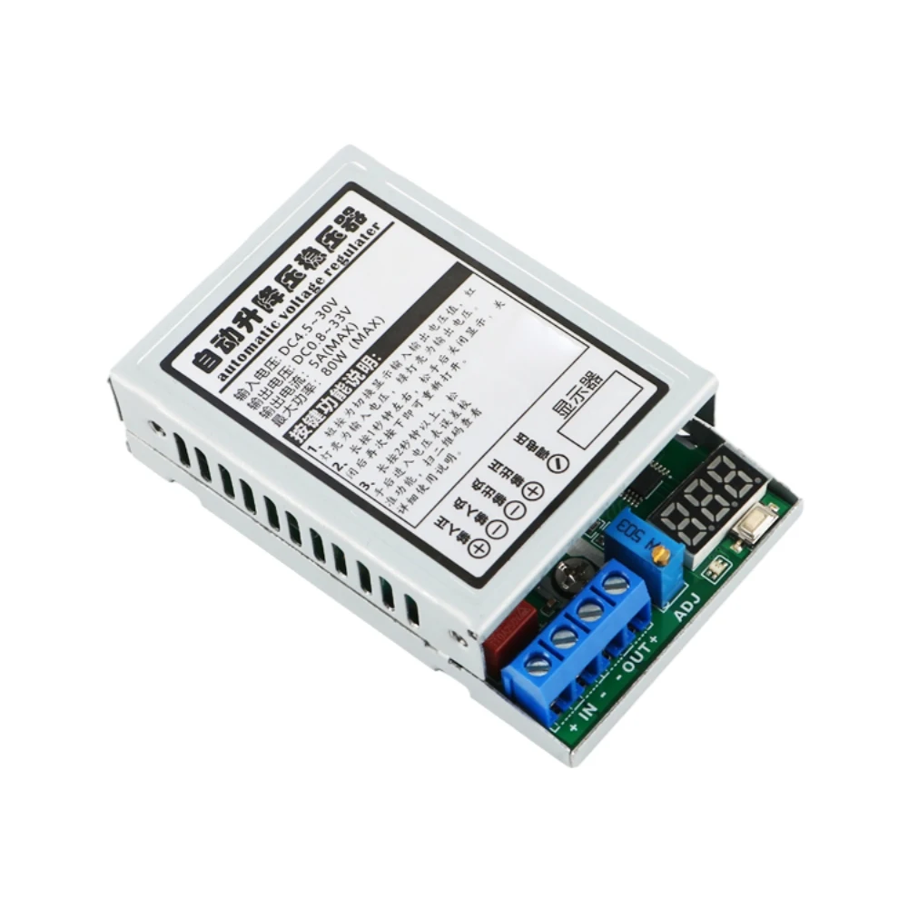 Módulo de fuente de alimentación DC-DC, regulador de voltaje de 80W, a DC0.5-33V DC4.5-80V, Boost, Buck