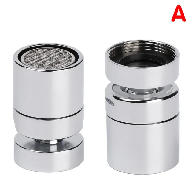 360-Degree Swivel Water Faucet Aerator Sprayer Sink Aerator Bathroom Kitchen Swivel Tap Nozzle Splash-Proof Saving Water Bubbler 2