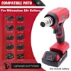360W Cordless Heat Gun Portable 400℃ Hot Air Gun with 4 Nozzle Fit for Milwaukee 18V Battery (No Battery) 5