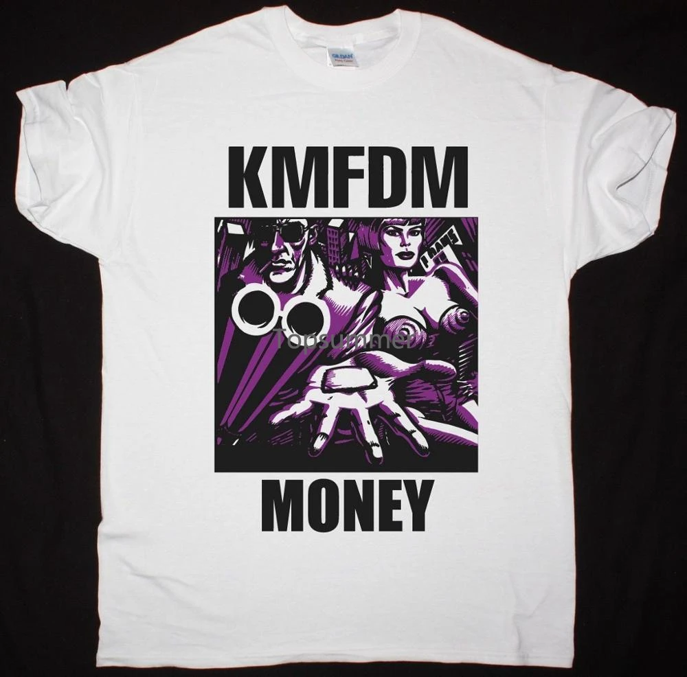 

Cotton Shirts 2018 Kmfdm Money Front Line Assembly Lords Of Acid New White T-Shirt New Arrivals Casual Clothing